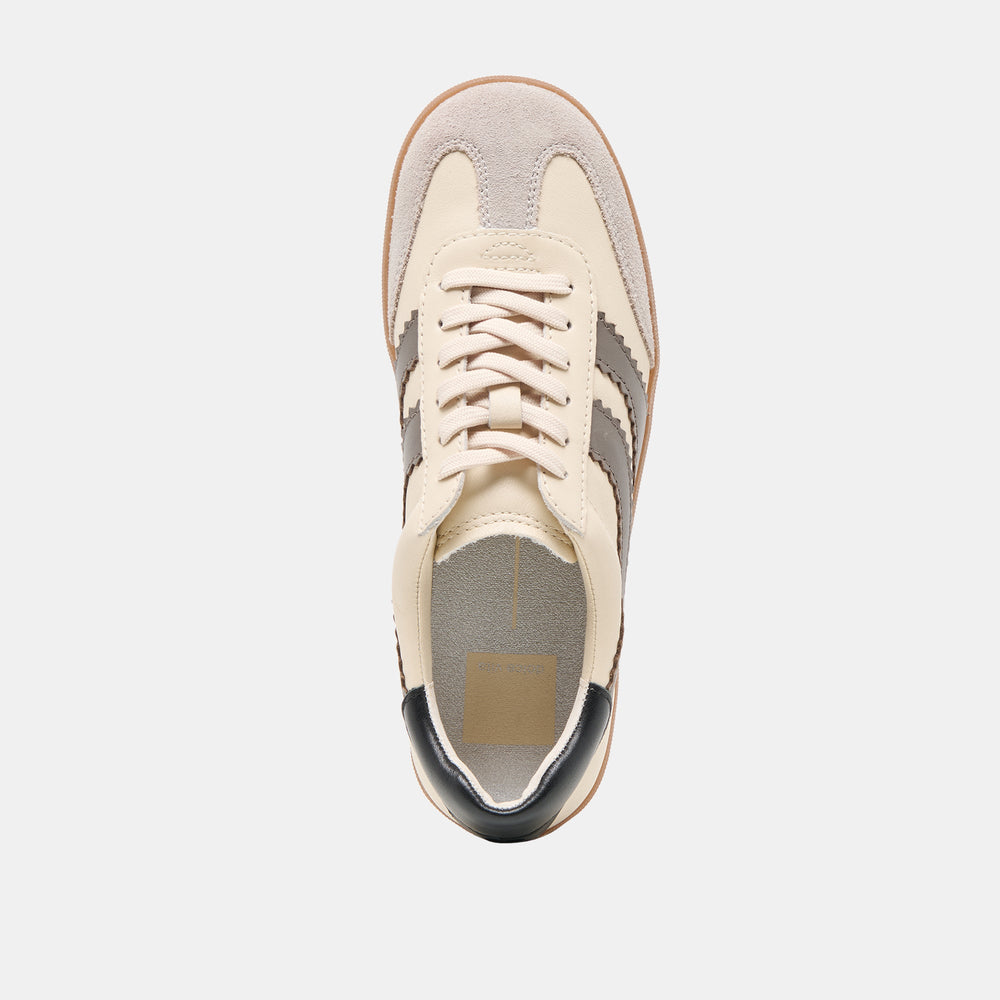 Merit White Grey Leather Sneakers | Dolce Vita Women