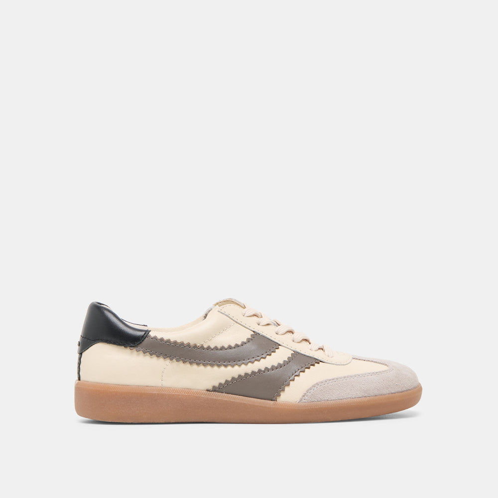 Merit White Grey Leather Sneakers | Dolce Vita Women