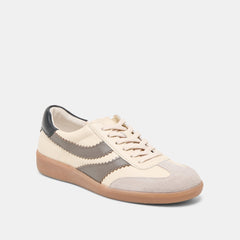 Merit White Grey Leather Sneakers | Dolce Vita Women