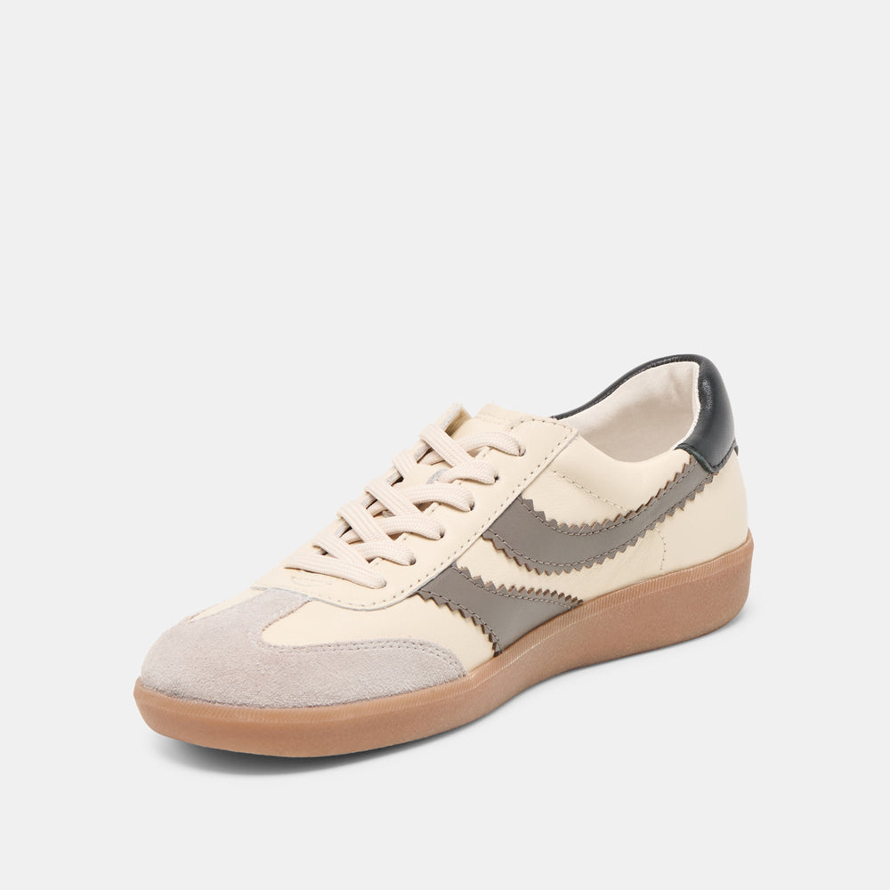 Merit White Grey Leather Sneakers | Dolce Vita Women