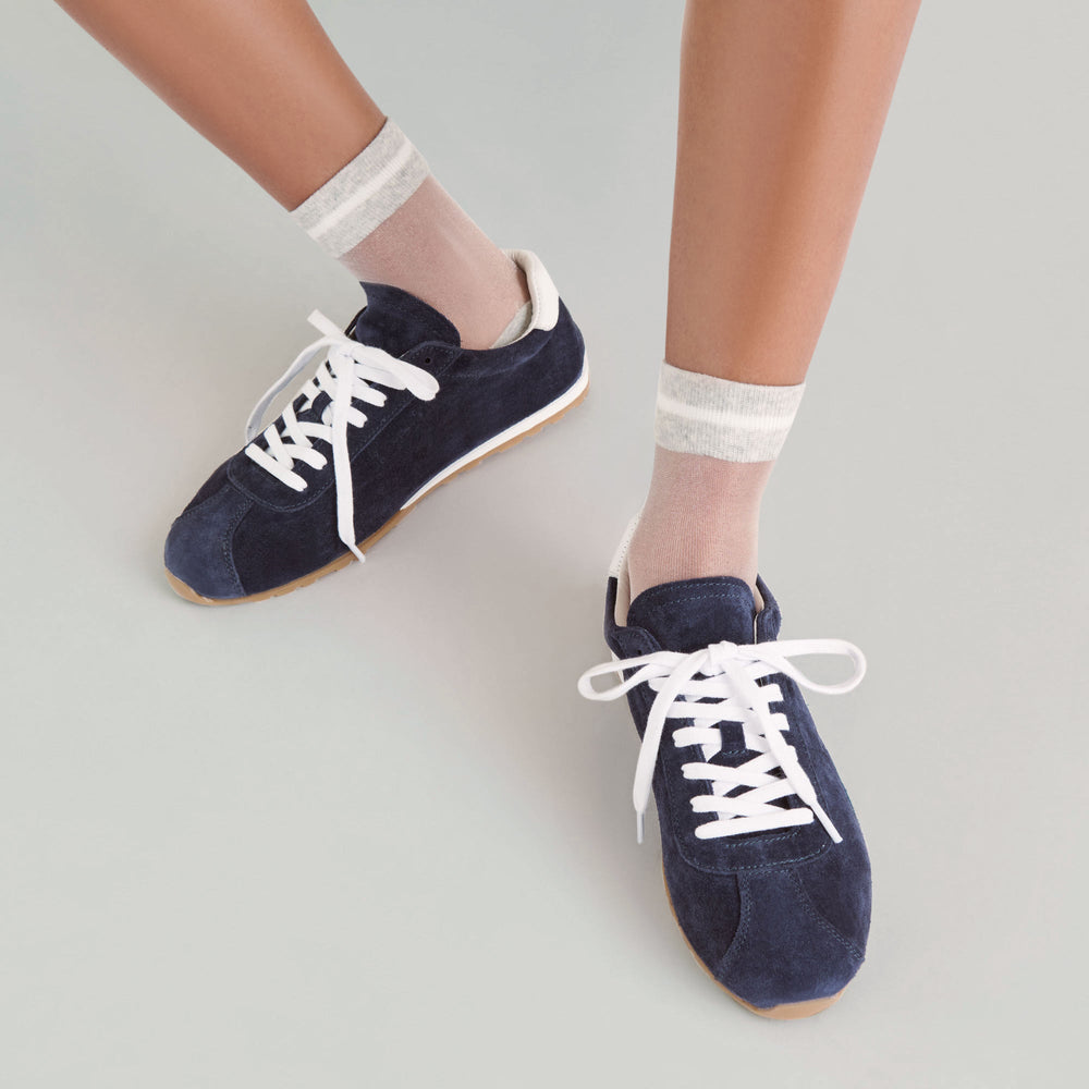 Serina Navy Suede Sneakers | Women Dolce Vita