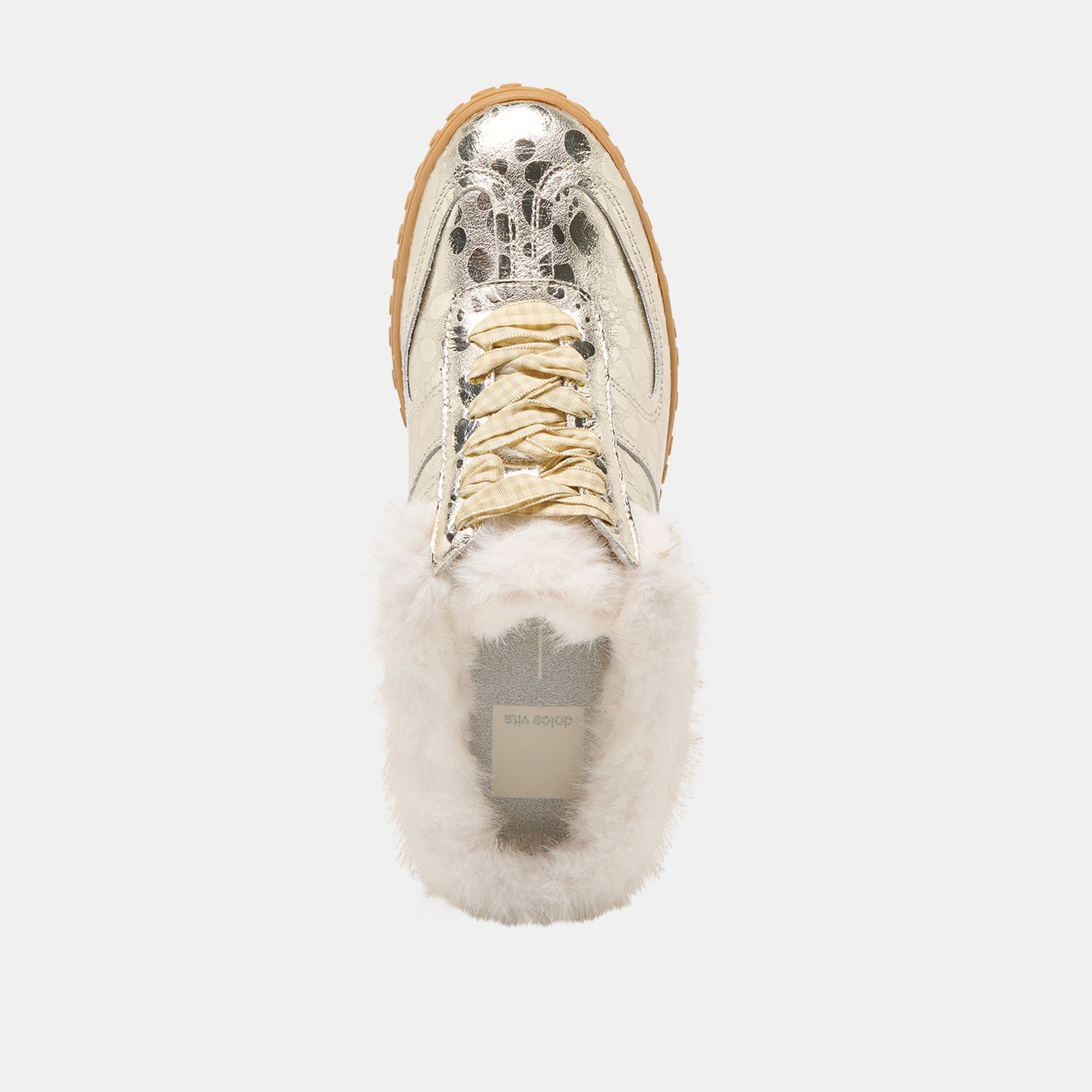 Izzey Plush Platinum Leather Sneakers | Dolce Vita Women