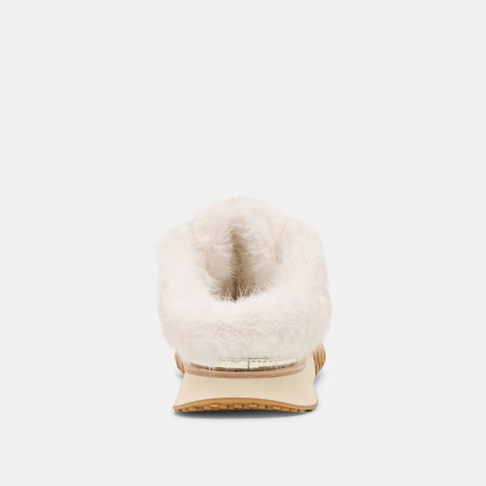 Izzey Plush Platinum Leather Sneakers | Dolce Vita Women