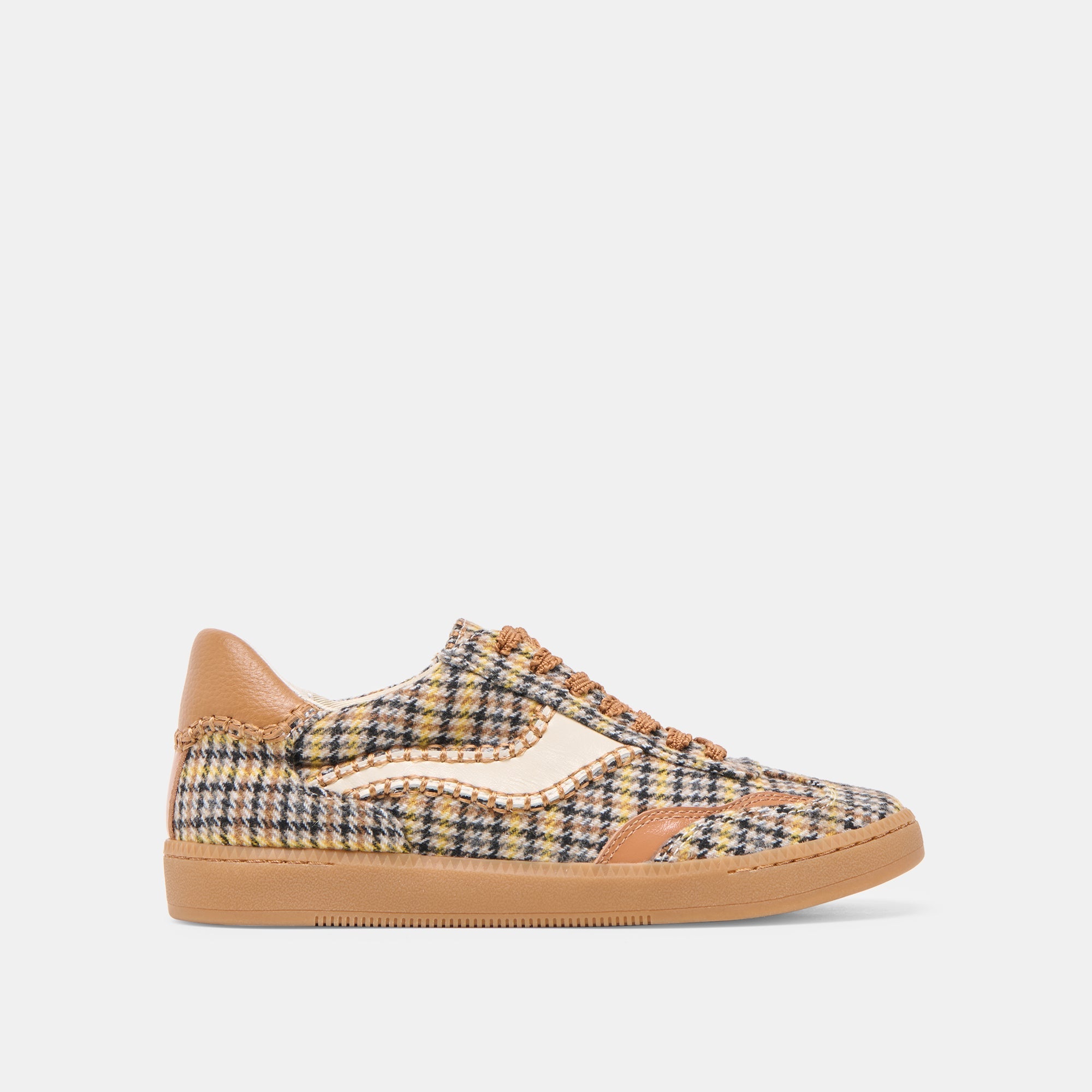 Notice Stitch Yellow Plaid Tweed Sneakers | Women Dolce Vita