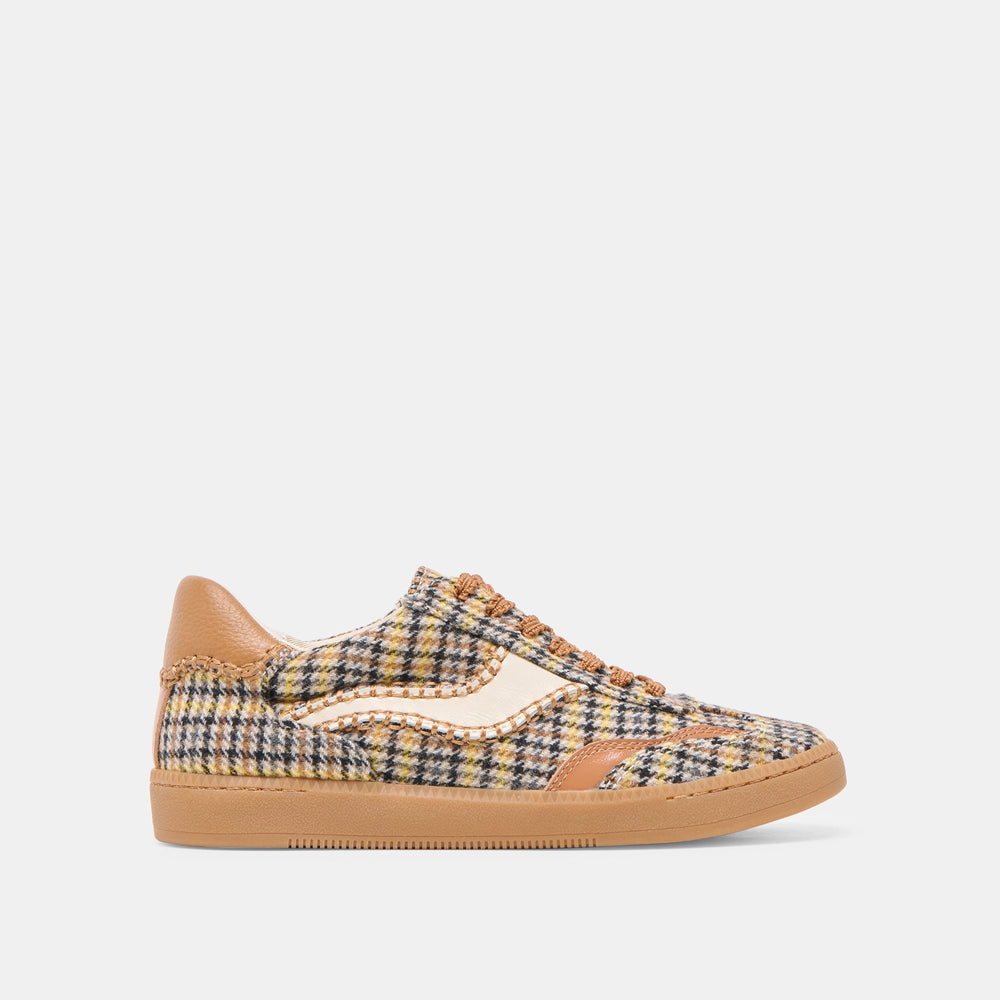 Notice Stitch Yellow Plaid Tweed Sneakers | Women Dolce Vita