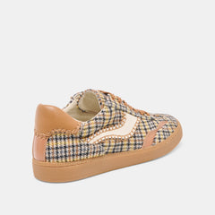 Notice Stitch Yellow Plaid Tweed Sneakers | Women Dolce Vita