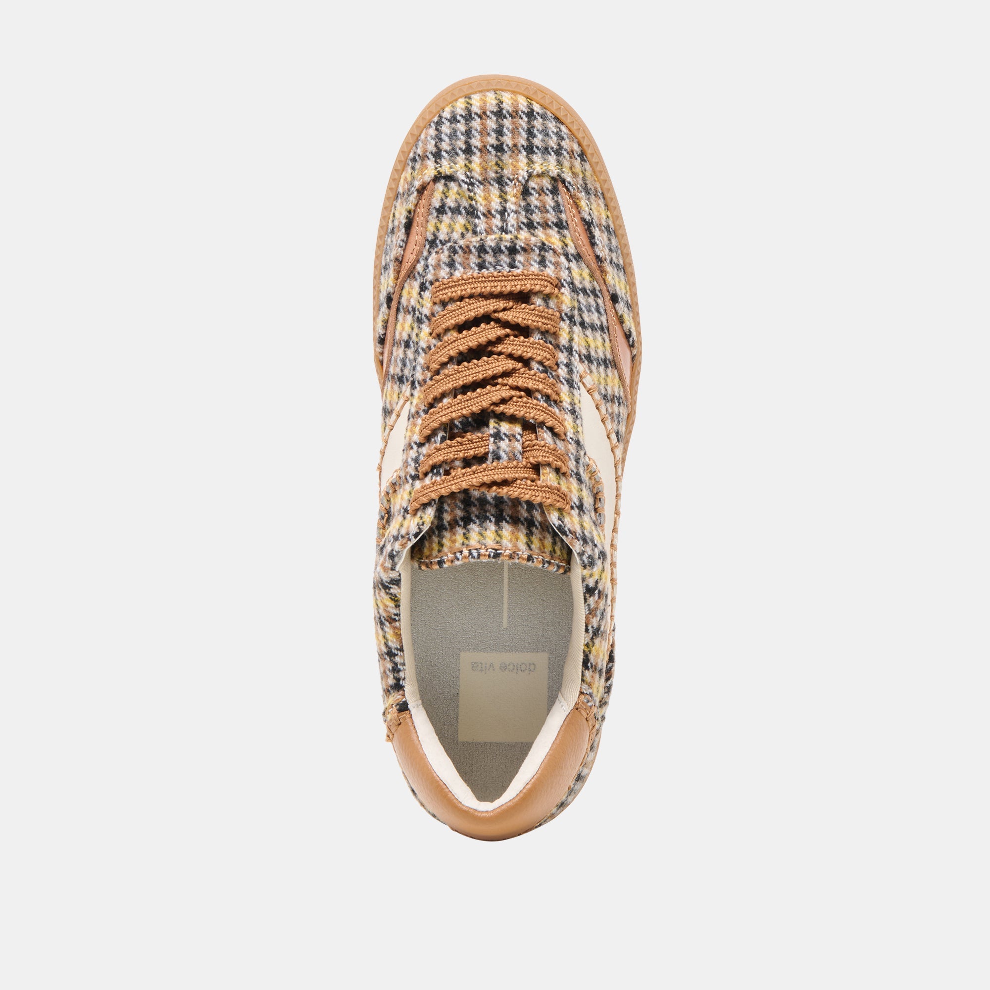 Notice Stitch Yellow Plaid Tweed Sneakers | Women Dolce Vita
