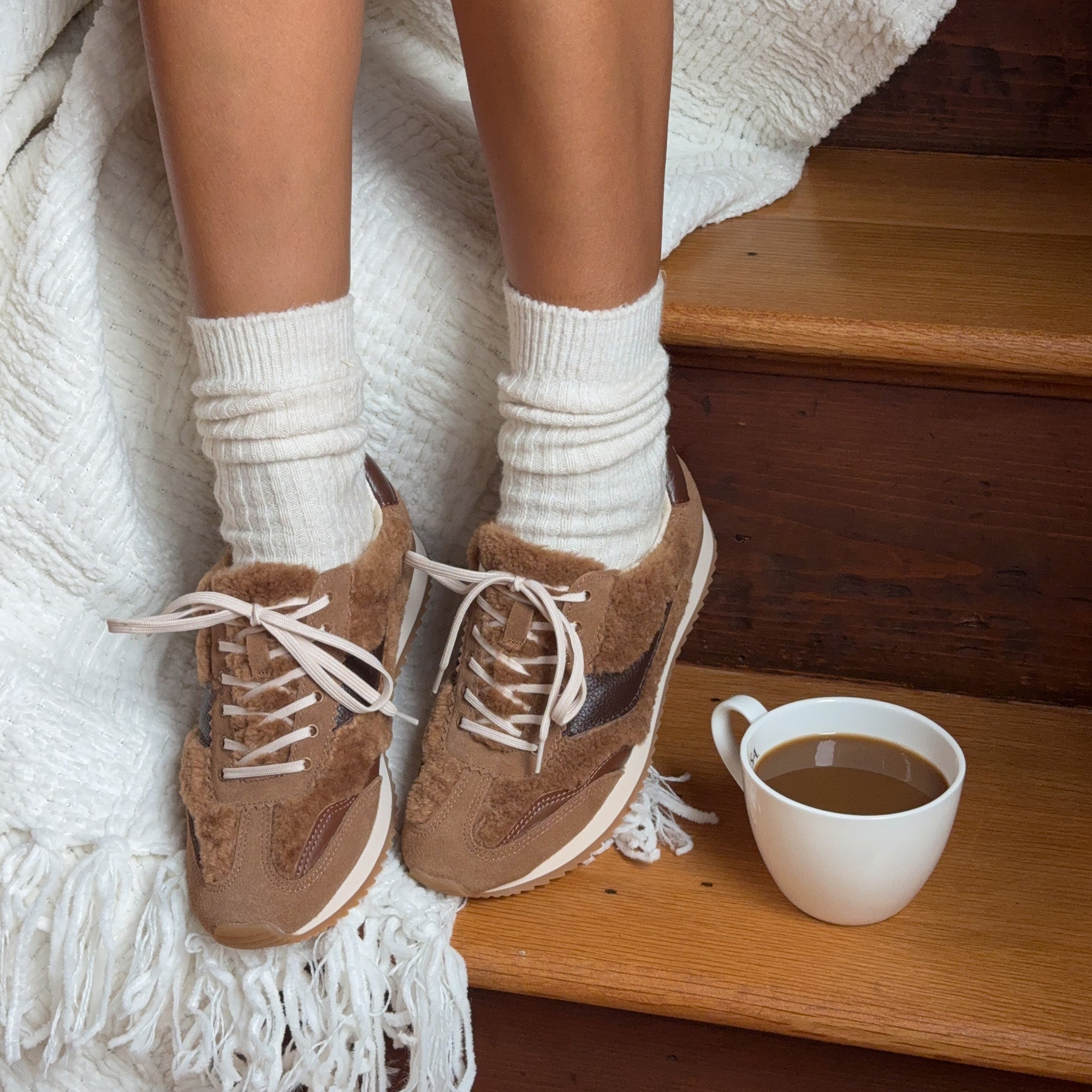 B.NTCD Plush Brown Plush Sneakers | Women Dolce Vita