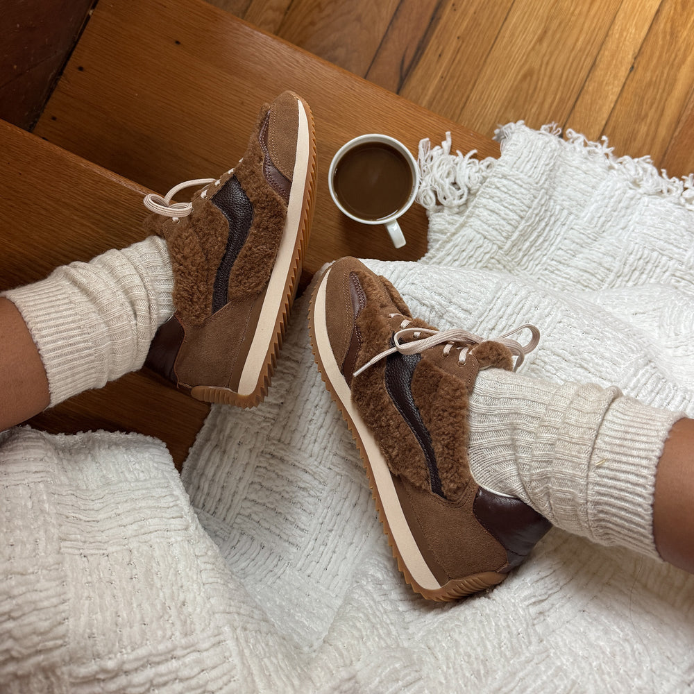 B.NTCD Plush Brown Plush Sneakers | Women Dolce Vita