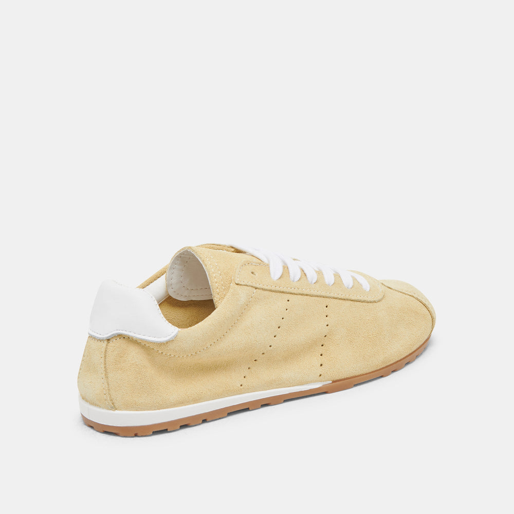 Serina Yellow Suede Sneakers | Women Dolce Vita