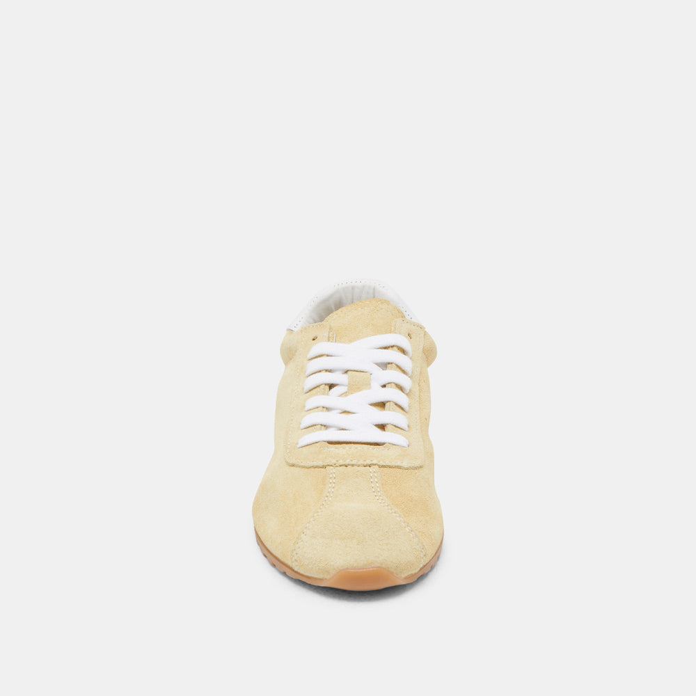 Serina Yellow Suede Sneakers | Women Dolce Vita