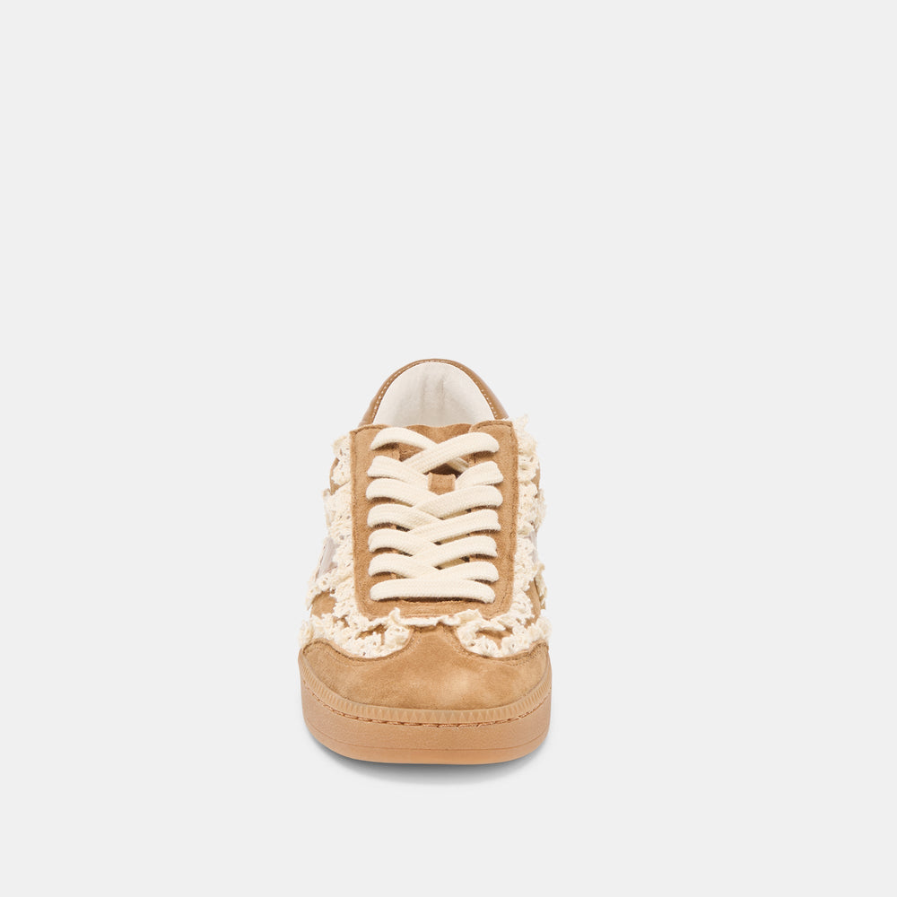 Notice Lace Lt Brown Suede Sneakers | Women Dolce Vita