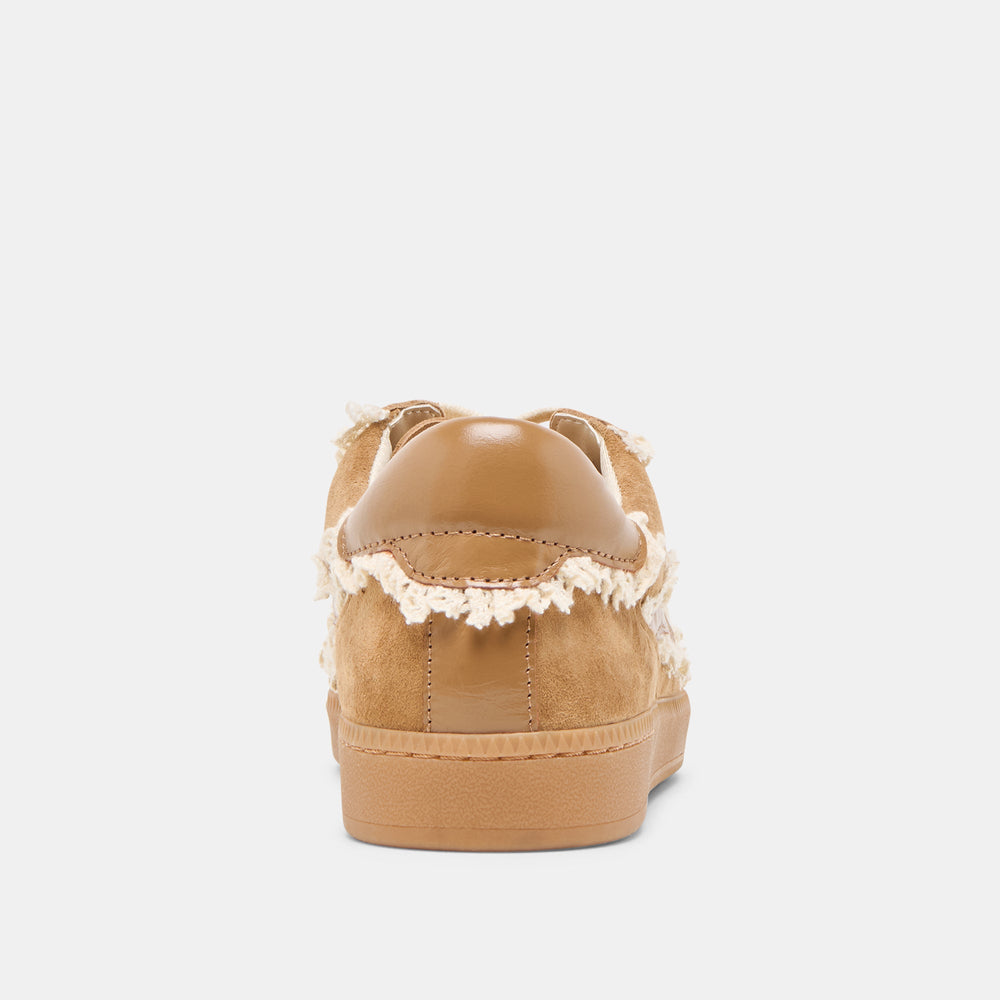 Notice Lace Lt Brown Suede Sneakers | Women Dolce Vita