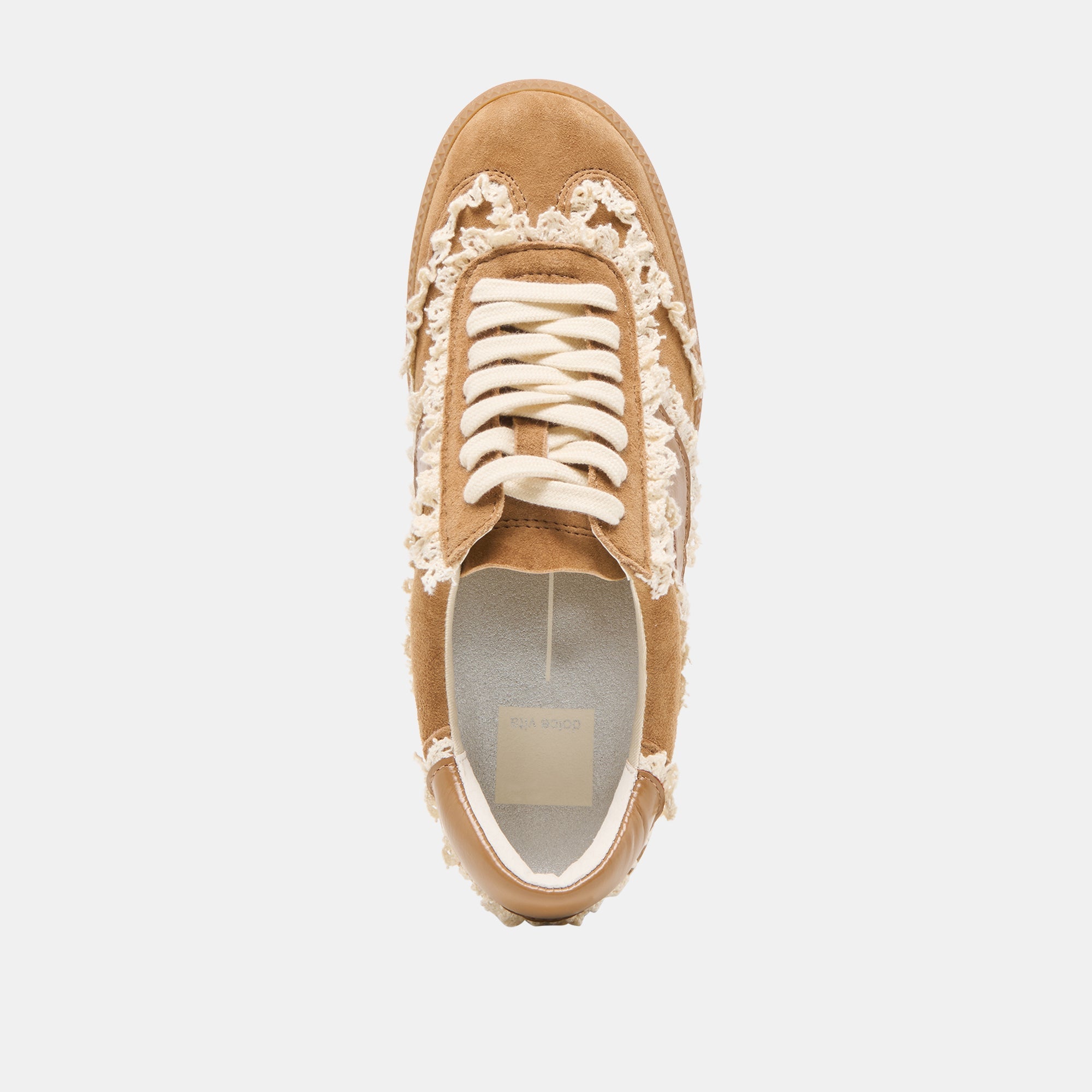 Notice Lace Lt Brown Suede Sneakers | Women Dolce Vita