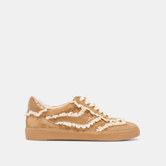 Notice Lace Lt Brown Suede Sneakers | Women Dolce Vita