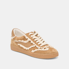 Notice Lace Lt Brown Suede Sneakers | Women Dolce Vita