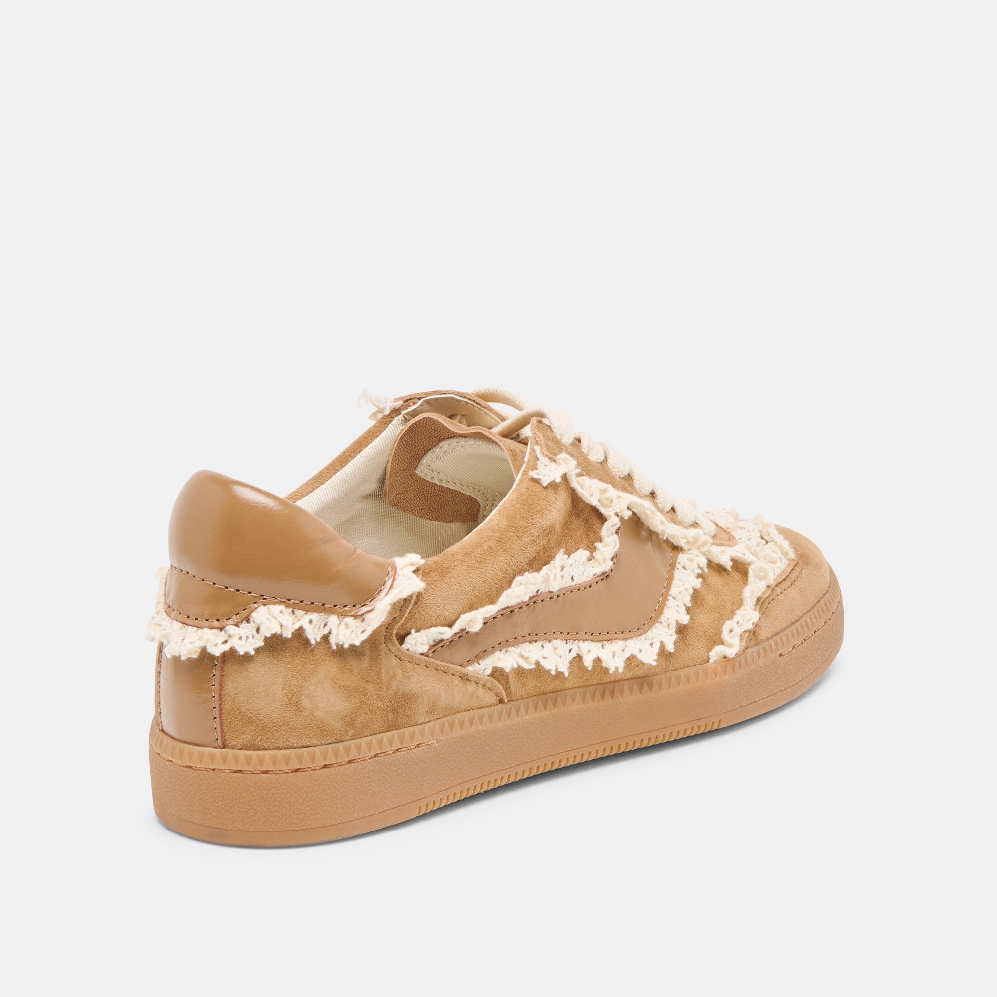 Notice Lace Lt Brown Suede Sneakers | Women Dolce Vita