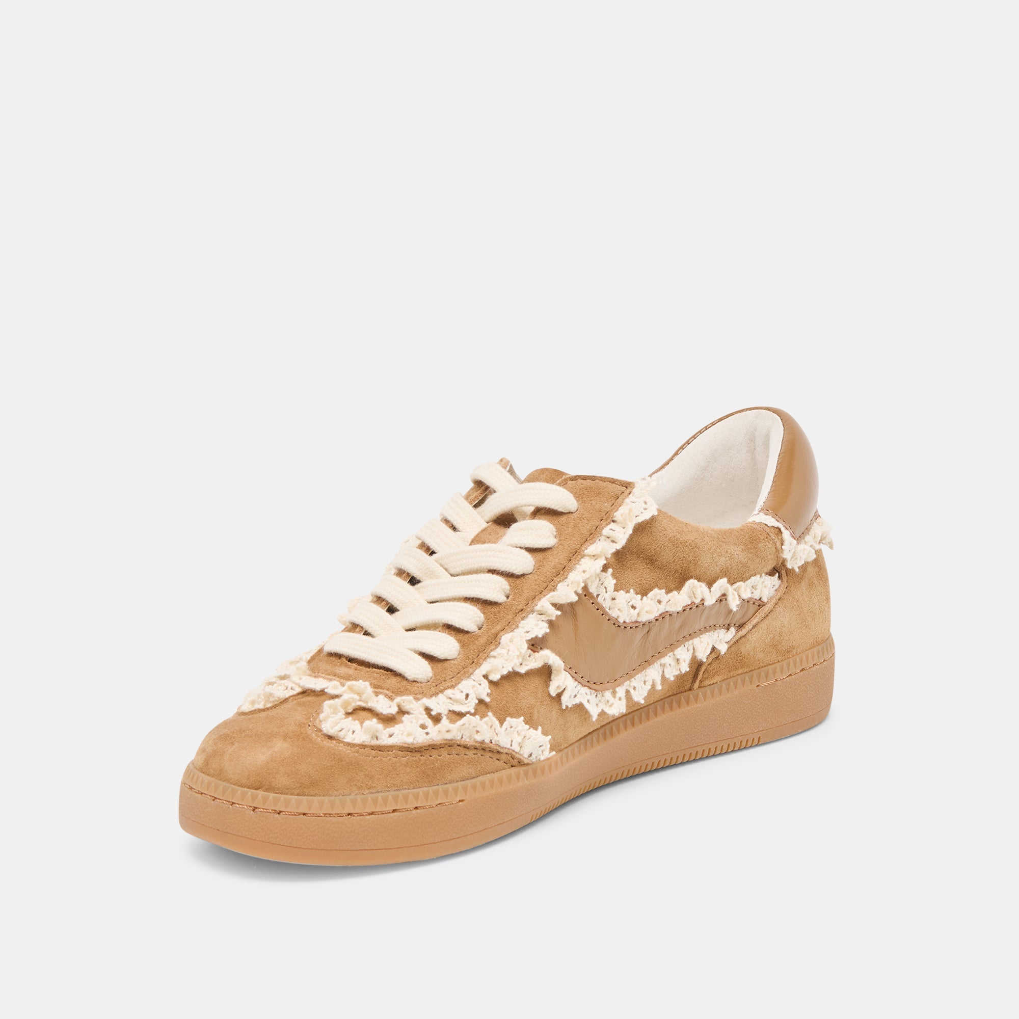 Notice Lace Lt Brown Suede Sneakers | Women Dolce Vita