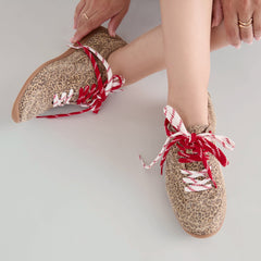 Laini Tan Leopard Printed Suede Sneakers | Dolce Vita Women