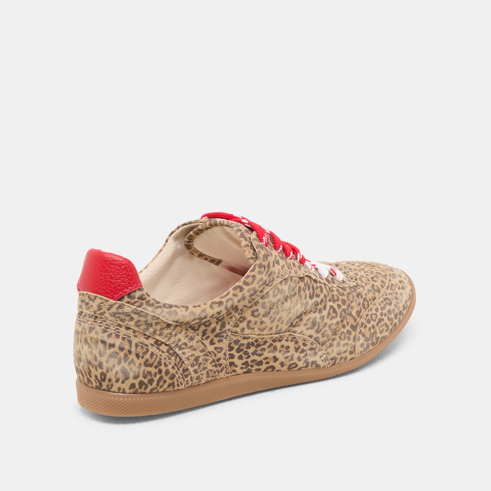 Laini Tan Leopard Printed Suede Sneakers | Dolce Vita Women