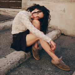 Izzey Plush Olive Suede Sneakers | Dolce Vita Women