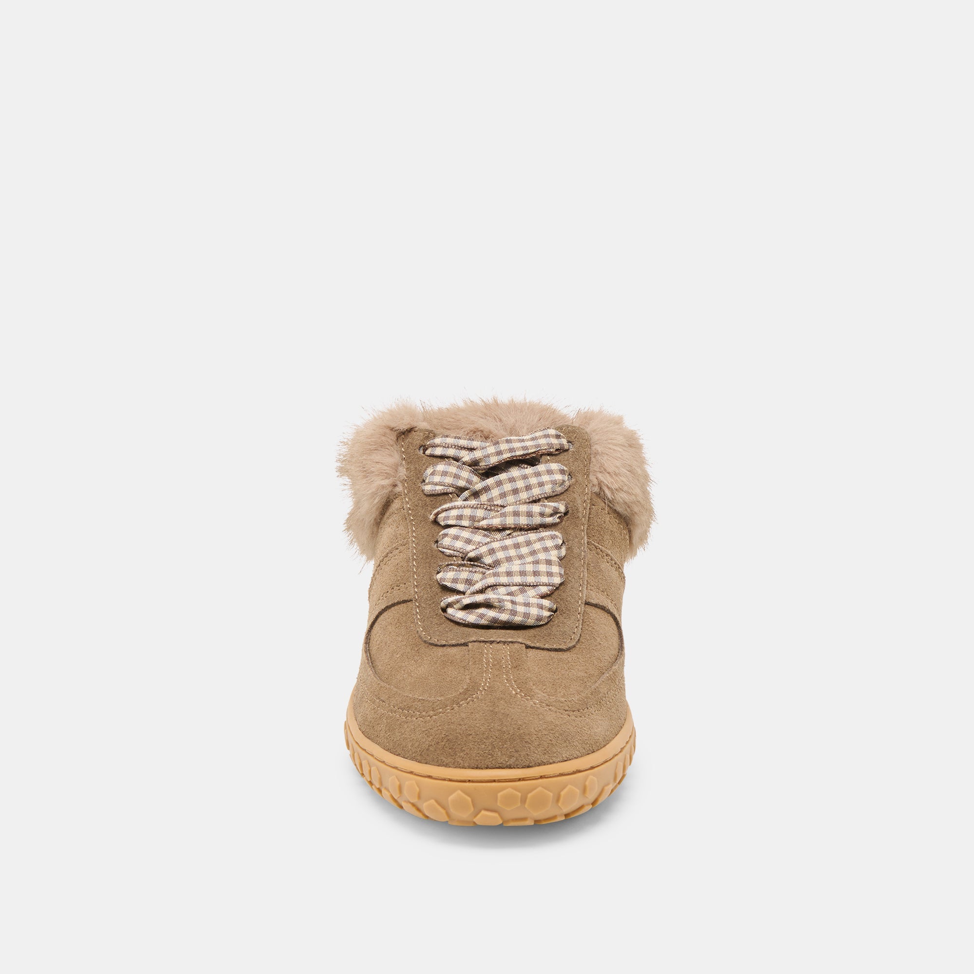 Izzey Plush Olive Suede Sneakers | Dolce Vita Women