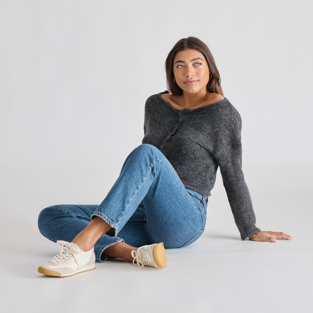 Sariya White Nylon Sneakers | Women Dolce Vita