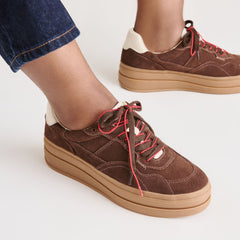 Naomy H2O Waterproof Dk Brown Suede Sneakers | Dolce Vita Women