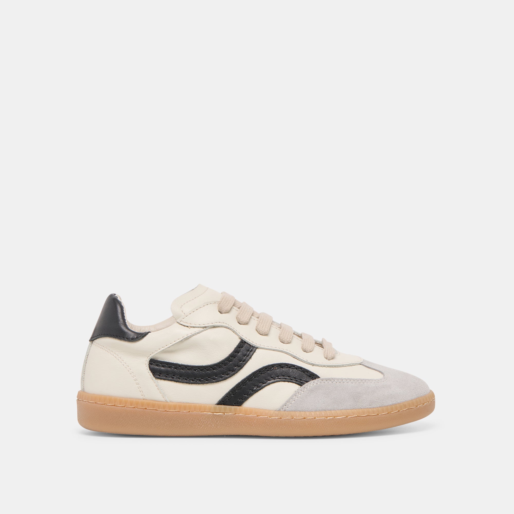 Rebel White Black Leather Sneakers | Women Dolce Vita