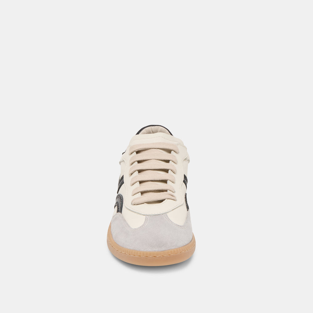 Rebel White Black Leather Sneakers | Women Dolce Vita