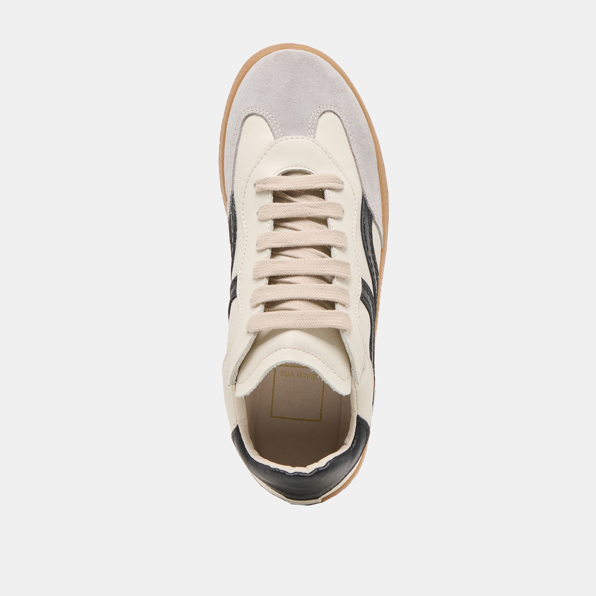 Rebel White Black Leather Sneakers | Women Dolce Vita