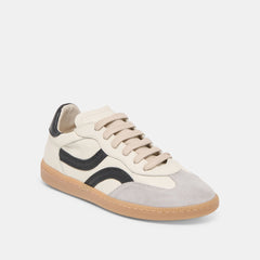 Rebel White Black Leather Sneakers | Women Dolce Vita