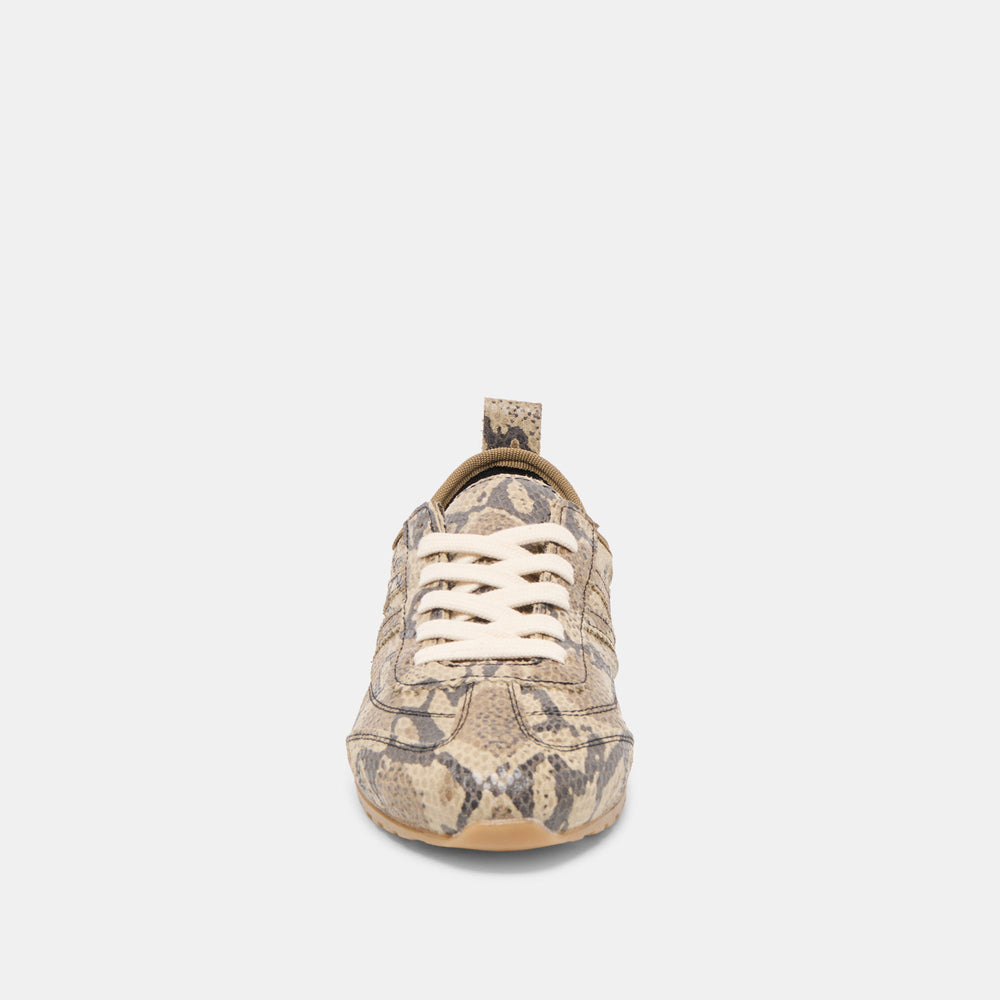 Viper Snake Print Embossed Leather Sneakers | Women Dolce Vita