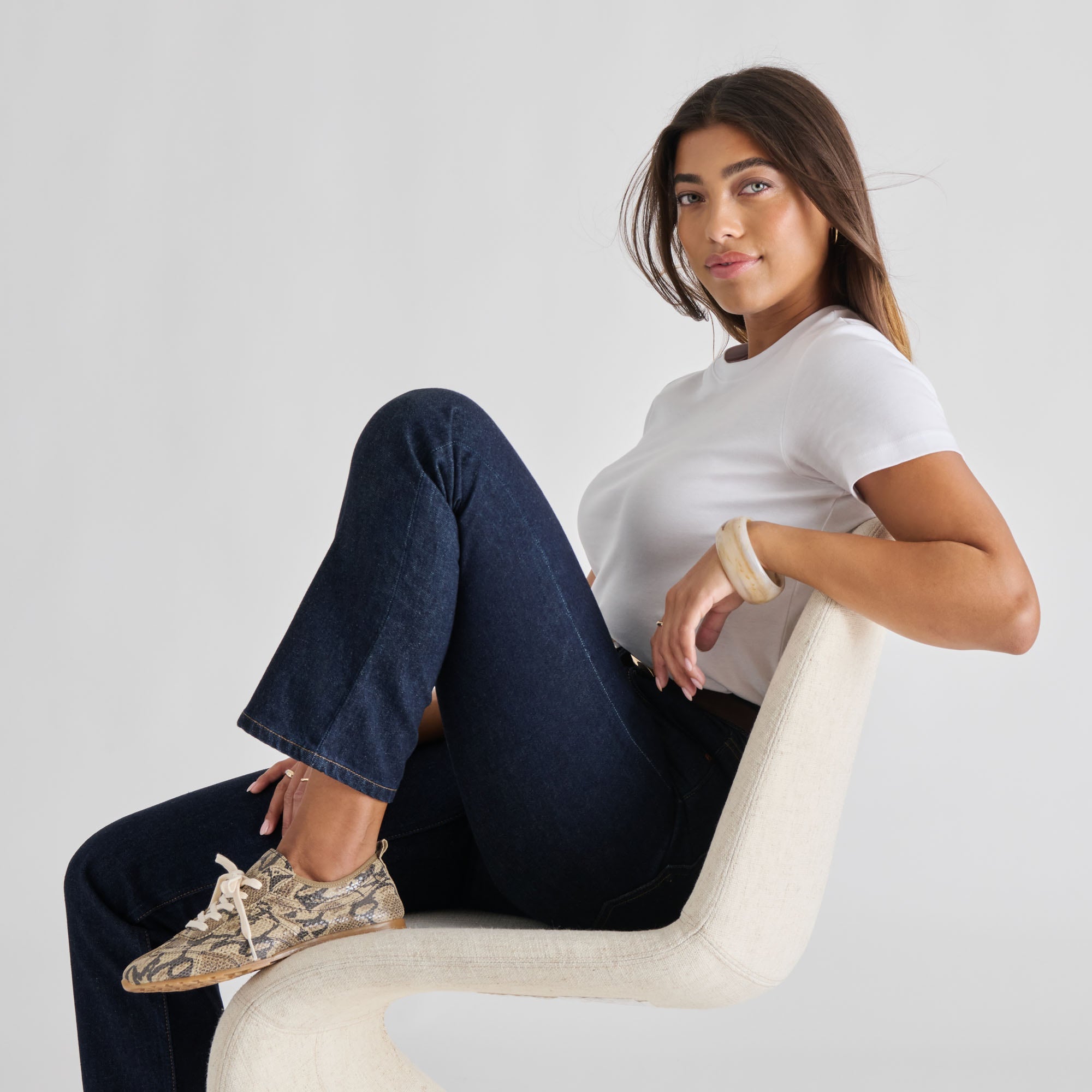 Viper Snake Print Embossed Leather Sneakers | Women Dolce Vita