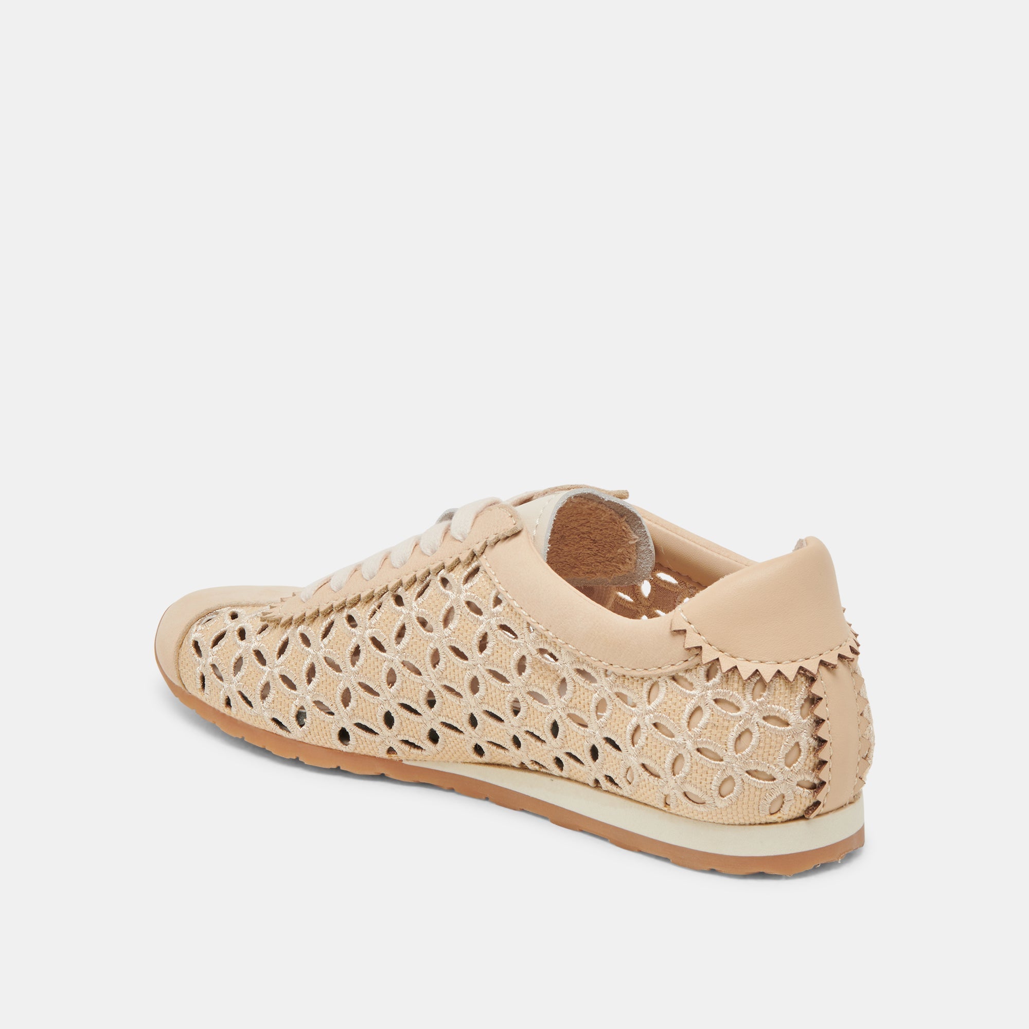 DANIE EYELET PERF SNEAKERS LT NATURAL RAFFIA | Dolce Vita Women