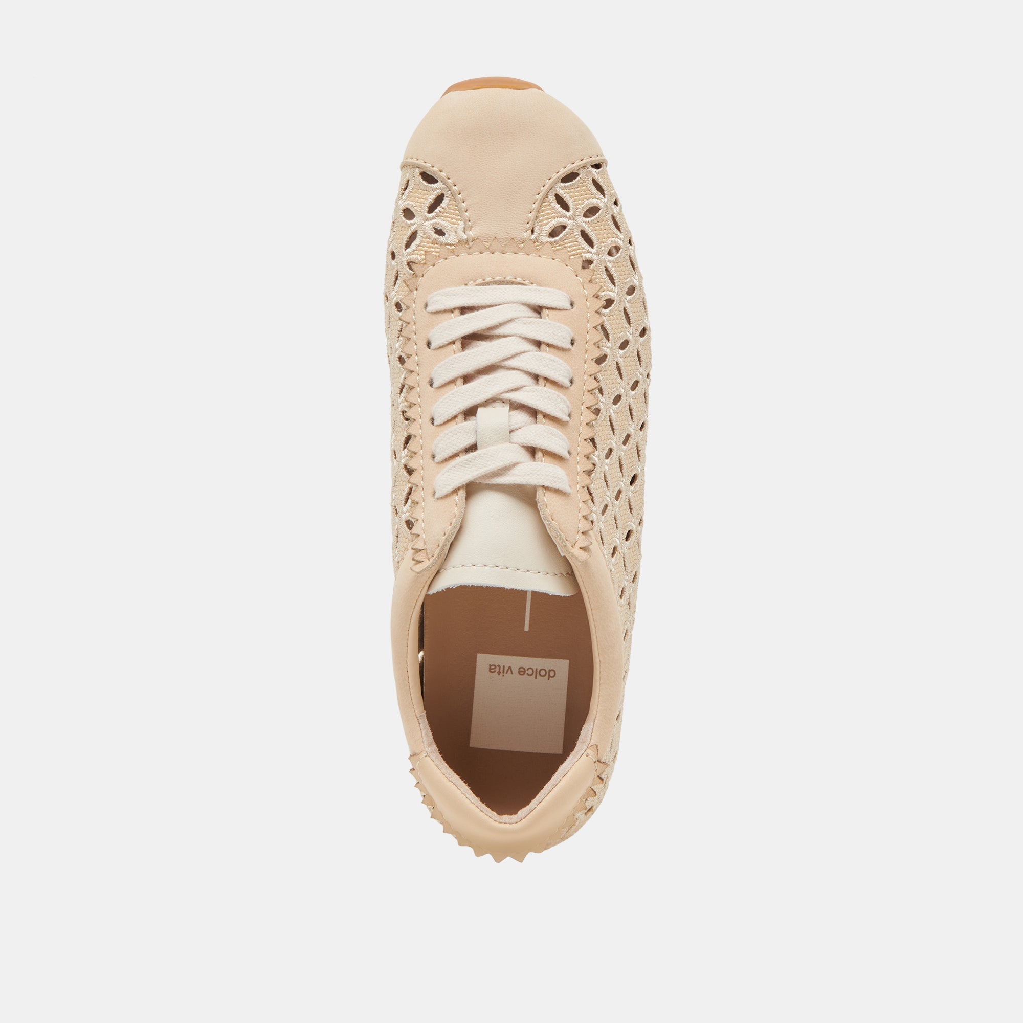 DANIE EYELET PERF SNEAKERS LT NATURAL RAFFIA | Dolce Vita Women