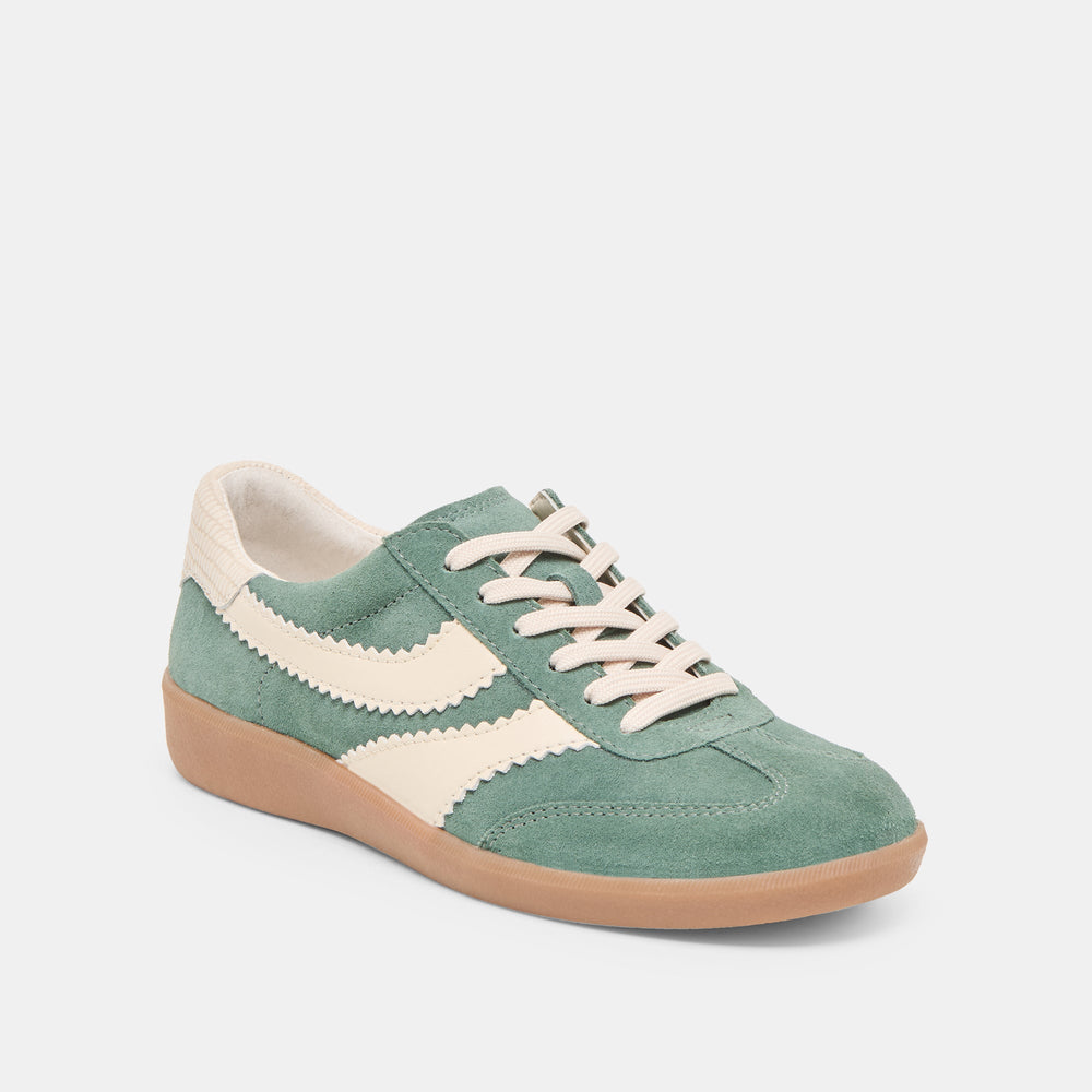 Merit Dk Green Suede Sneakers | Dolce Vita Women