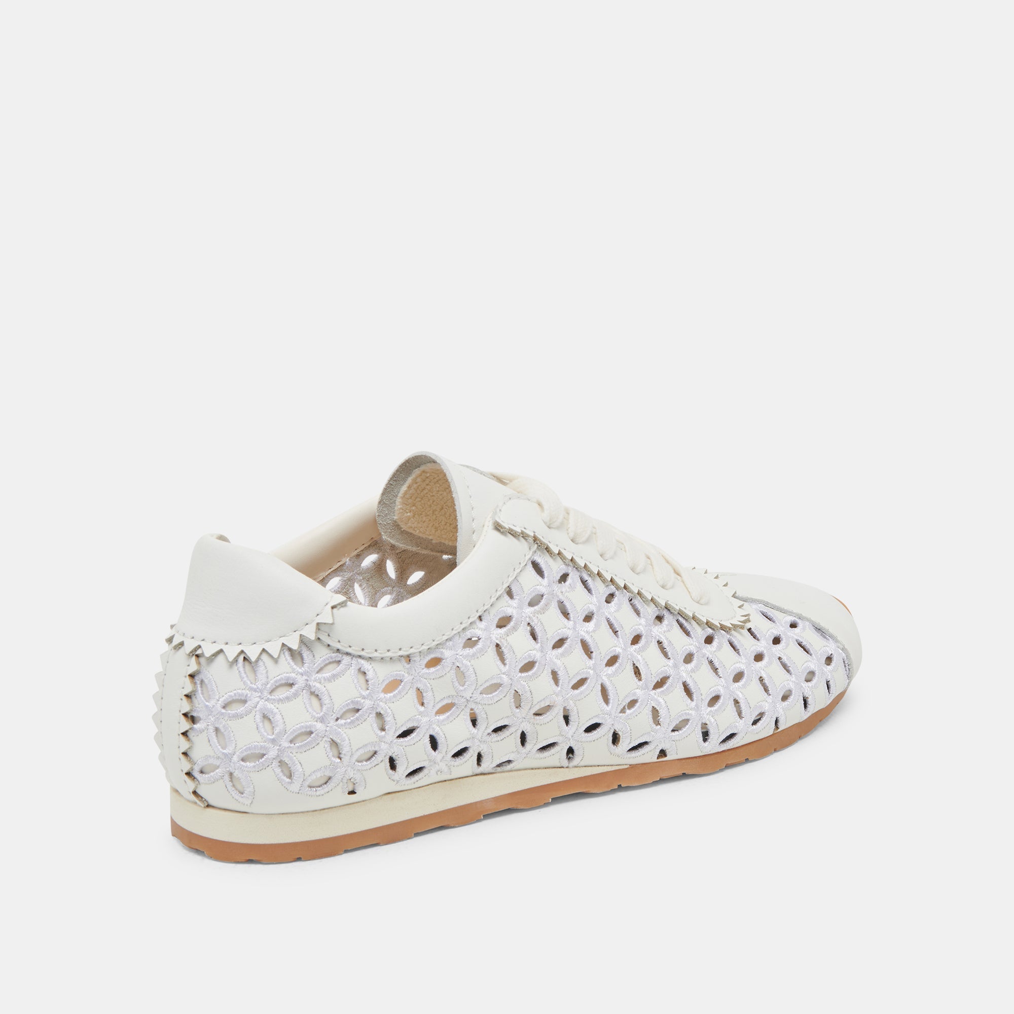 DANIE EYELET PERF SNEAKERS TRUE WHITE LEATHER | Dolce Vita Women