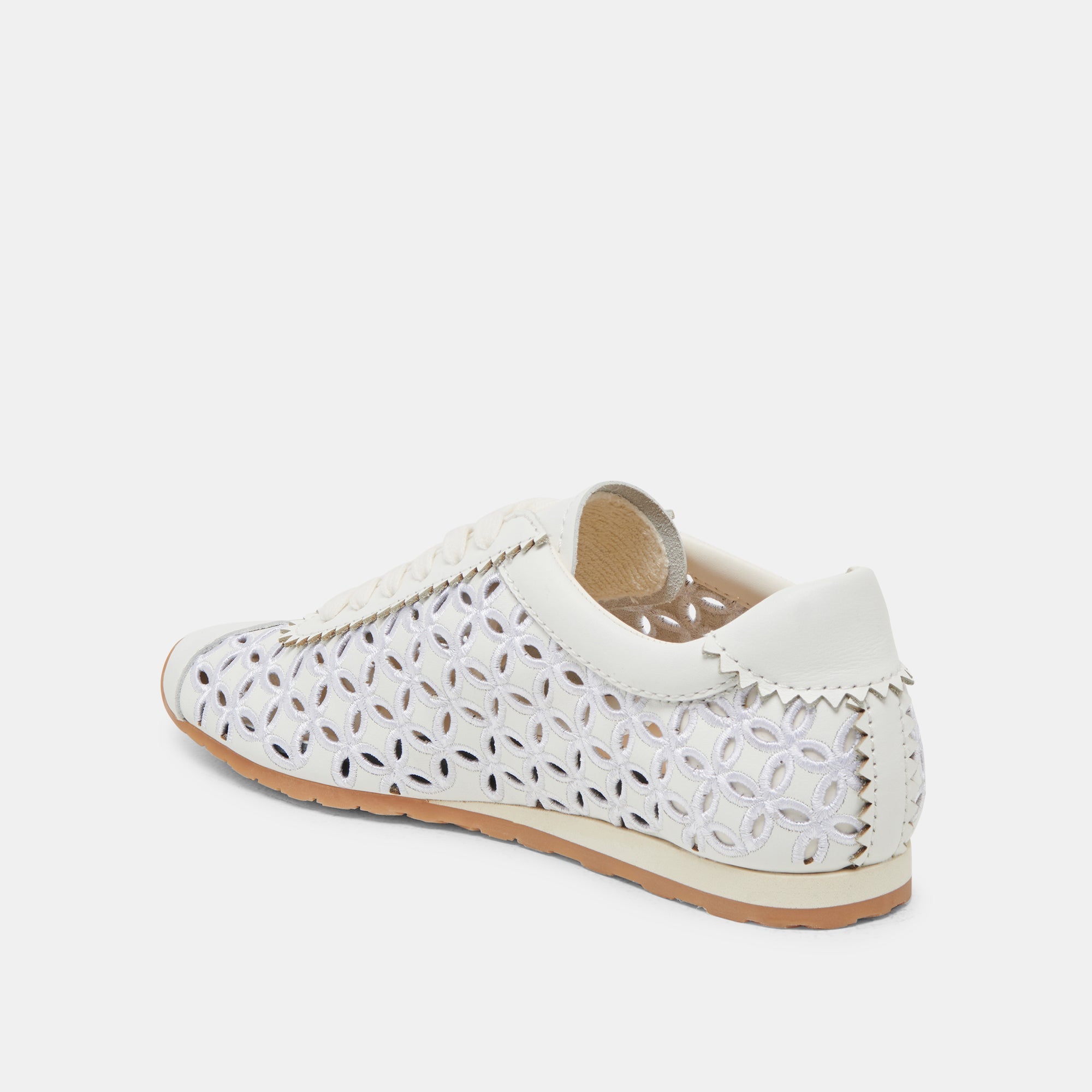 DANIE EYELET PERF SNEAKERS TRUE WHITE LEATHER | Dolce Vita Women