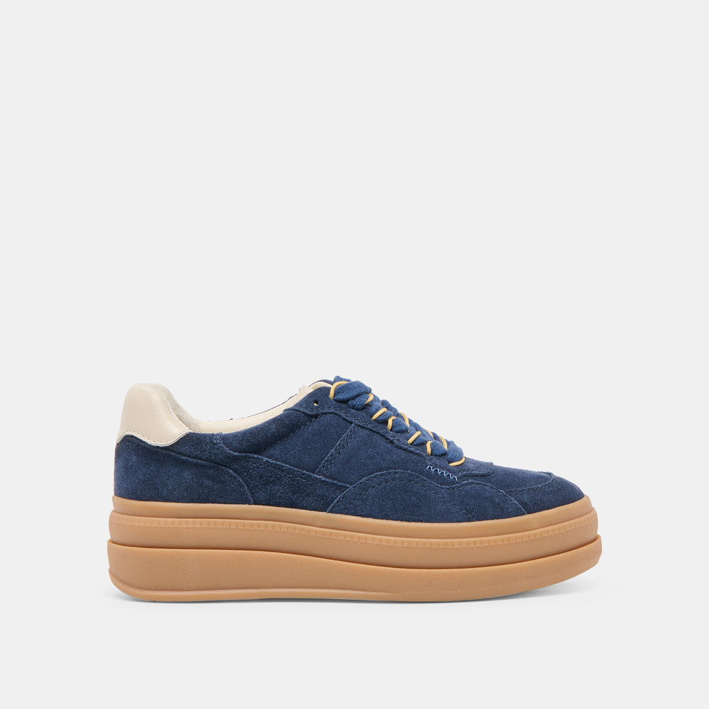 Naomy H2O Waterproof Navy Suede Sneakers | Women Dolce Vita