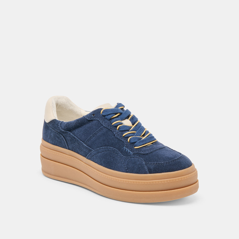 Naomy H2O Waterproof Navy Suede Sneakers | Women Dolce Vita