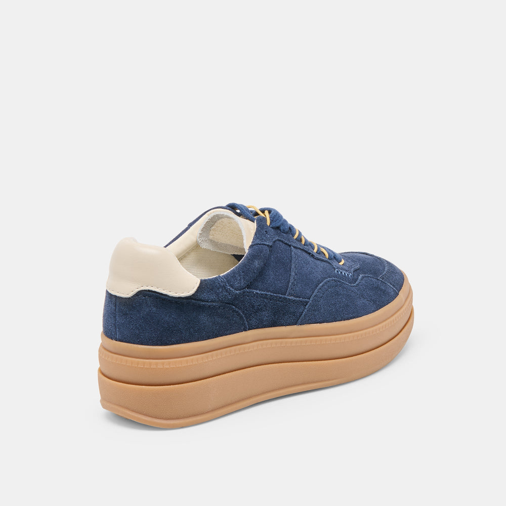 Naomy H2O Waterproof Navy Suede Sneakers | Women Dolce Vita