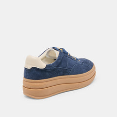 Naomy H2O Waterproof Navy Suede Sneakers | Women Dolce Vita