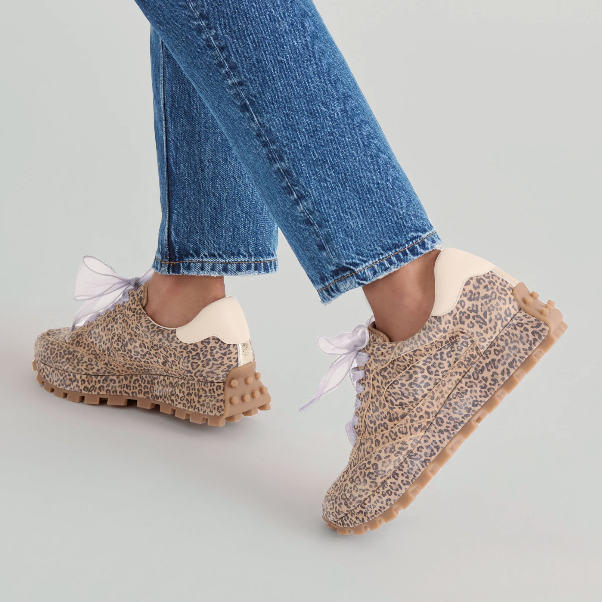 Tricia Tan Leopard Printed Suede Sneakers | Dolce Vita Women