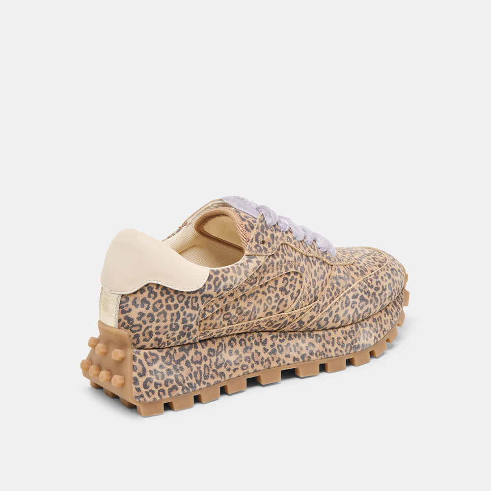 Tricia Tan Leopard Printed Suede Sneakers | Dolce Vita Women