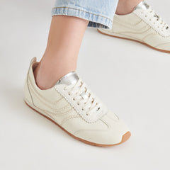 DELANY SNEAKERS OFF WHITE LEATHER | Dolce Vita Women
