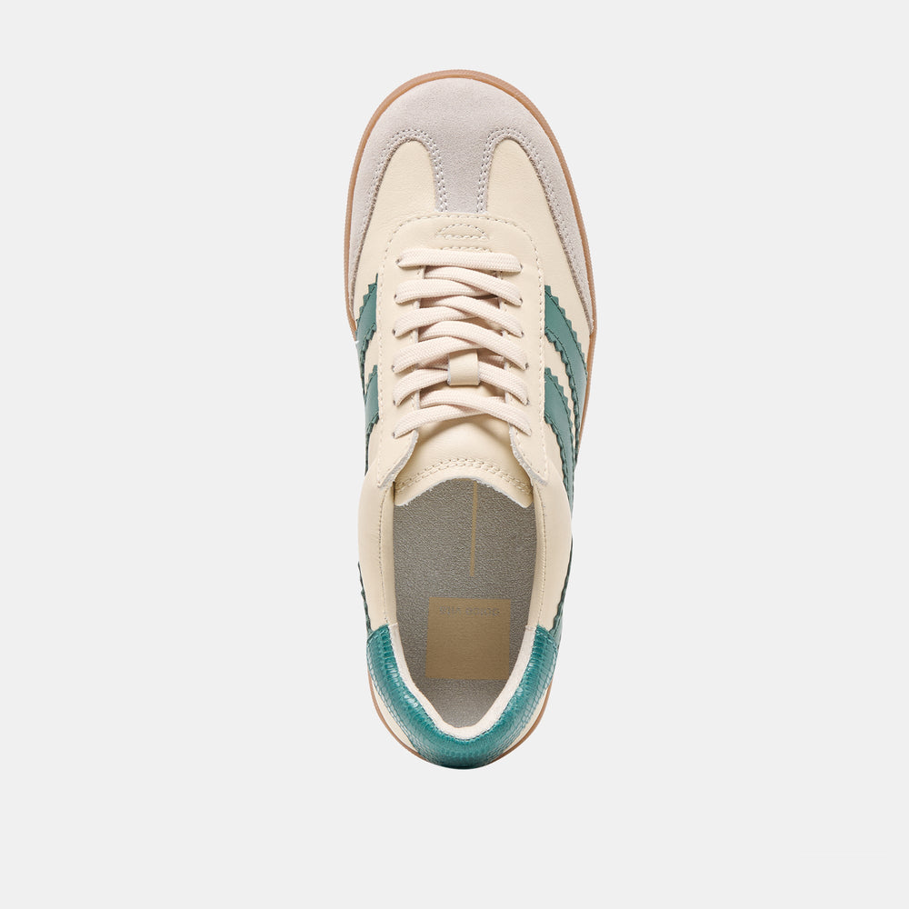 Merit White Green Leather Sneakers | Women Dolce Vita
