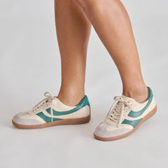Merit White Green Leather Sneakers | Women Dolce Vita