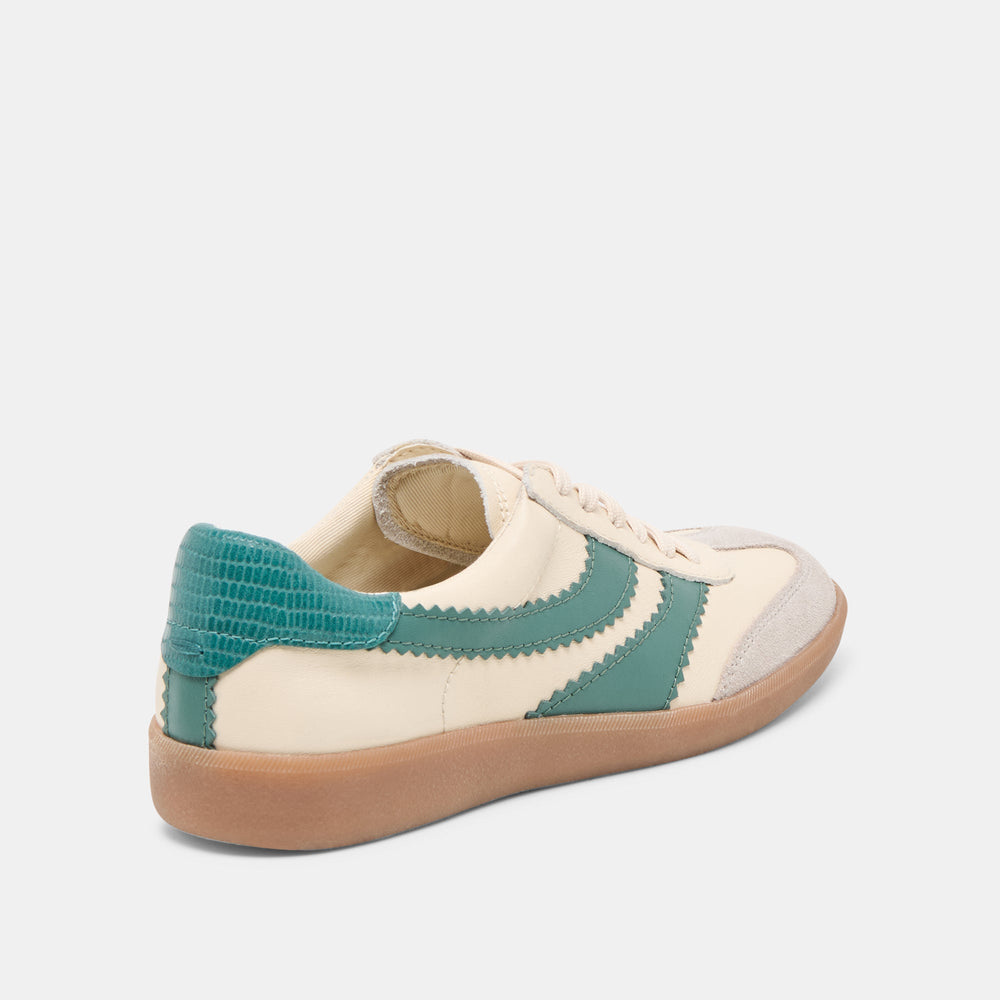 Merit White Green Leather Sneakers | Women Dolce Vita