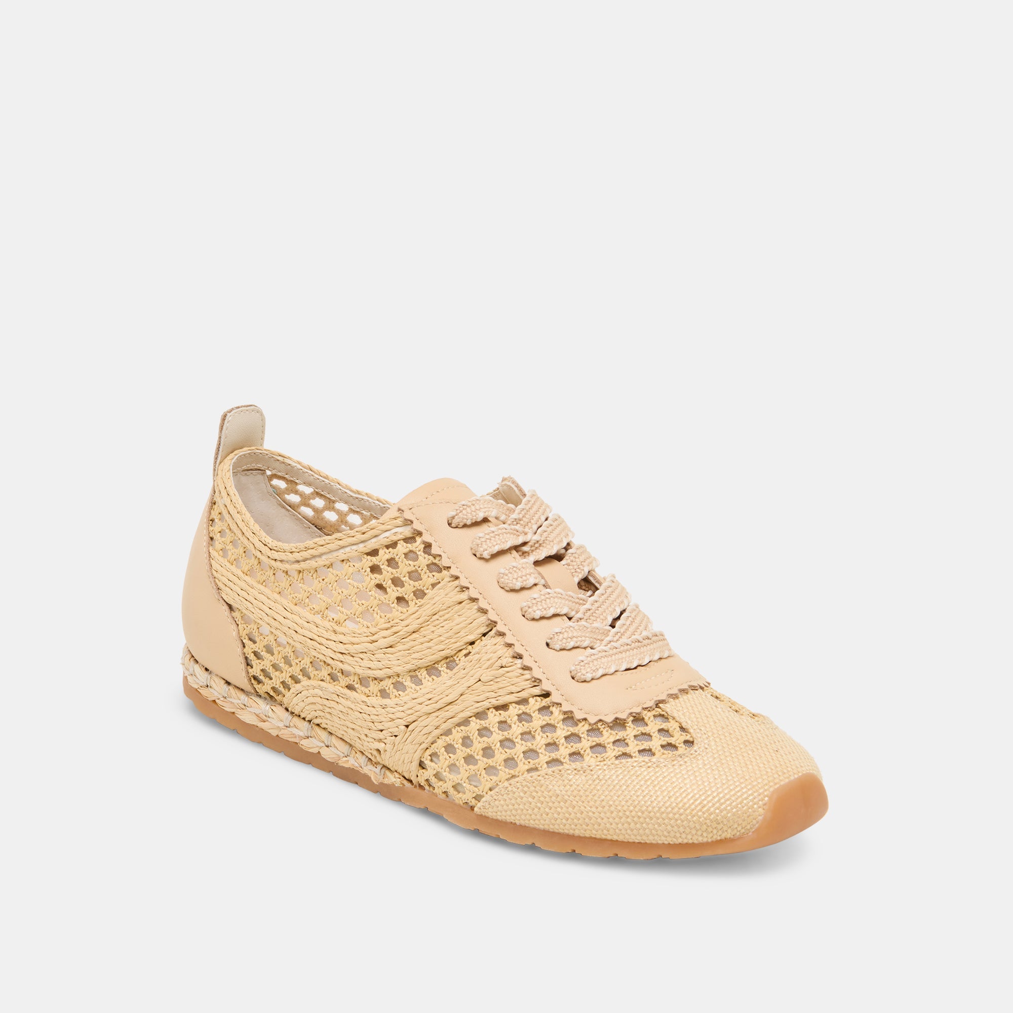 Dream Lt Natural Woven Raffia Sneakers | Women Dolce Vita